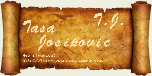 Tasa Josipović vizit kartica